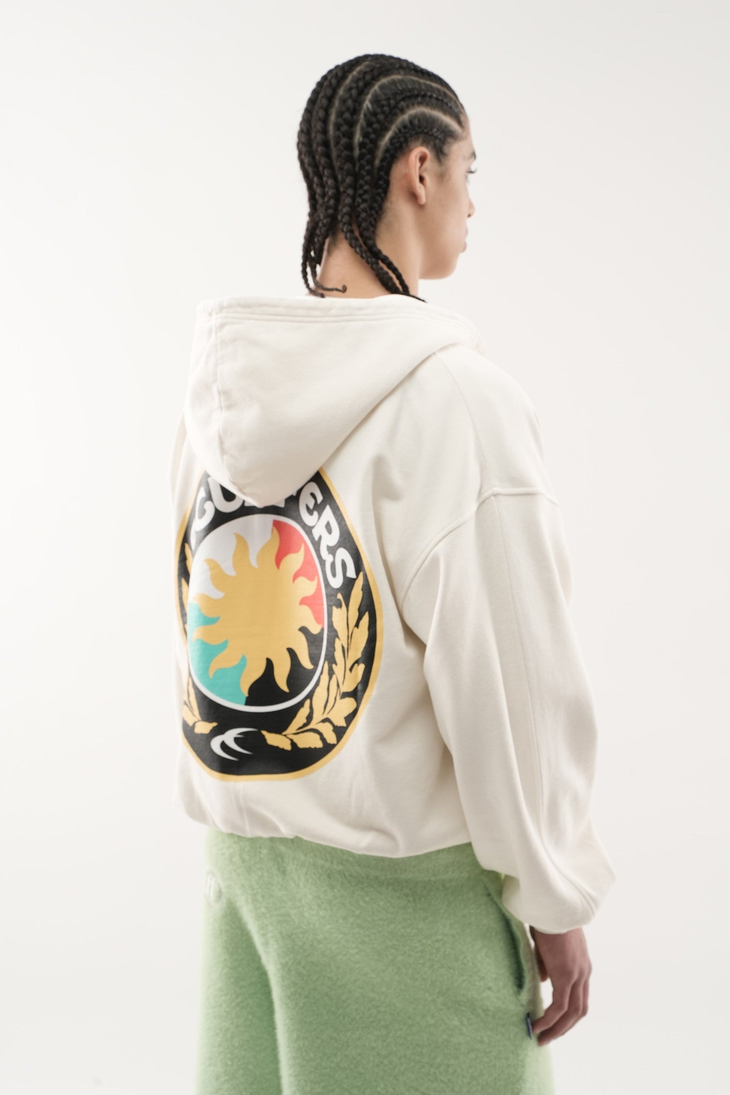 Champ Ecru Zipped Hoodie