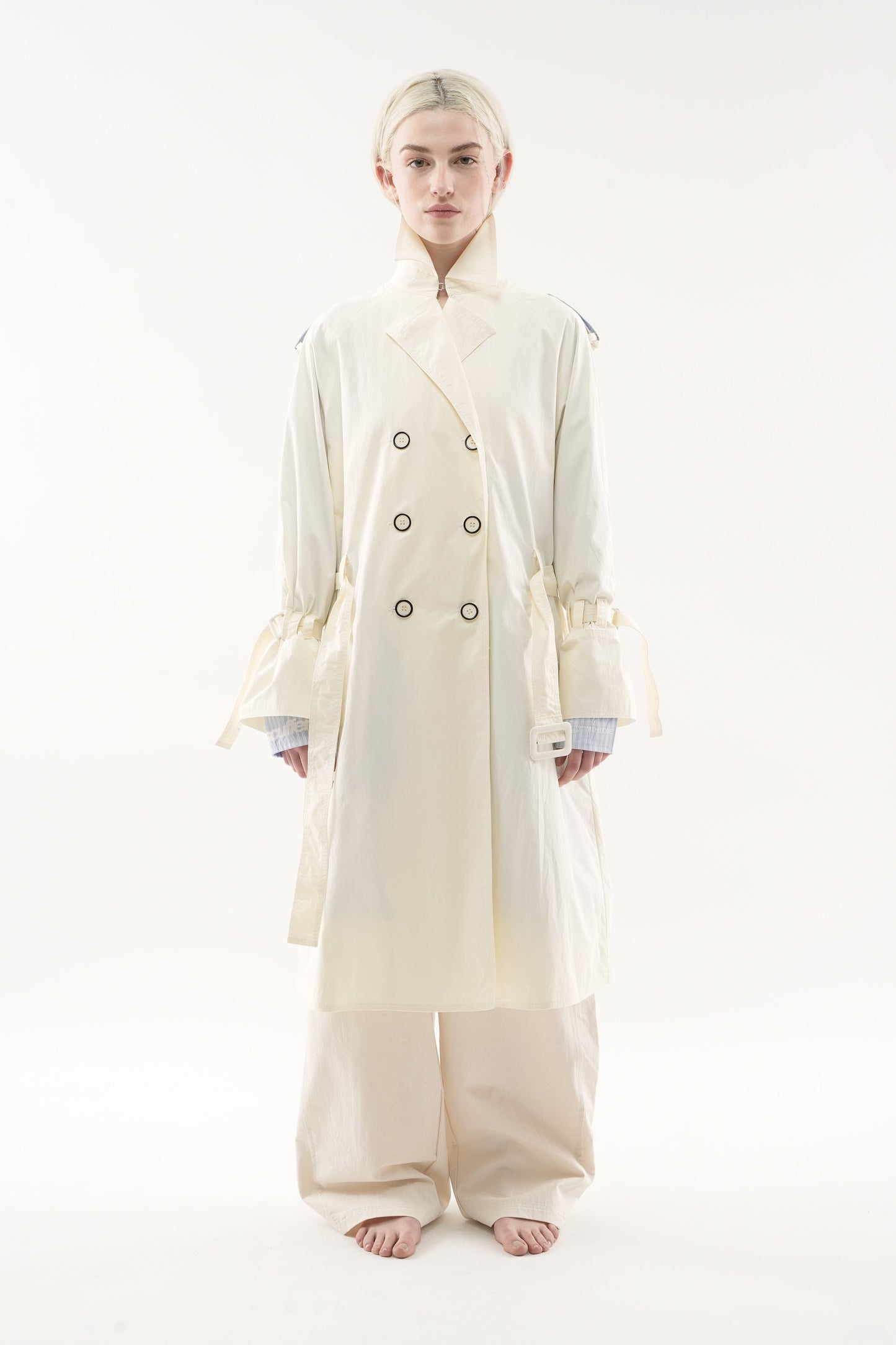 Vichy Ecru Trench Coat