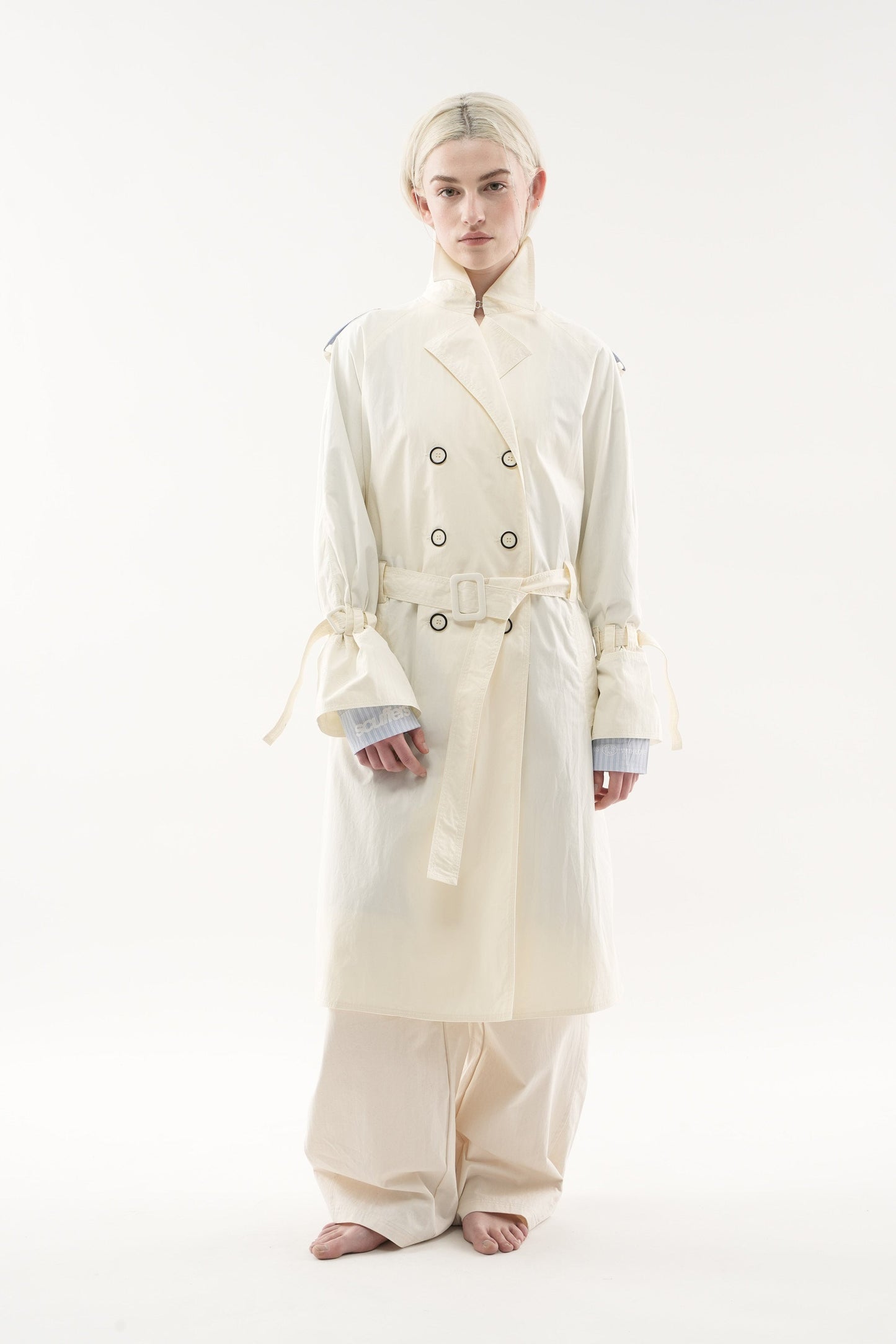 Vichy Ecru Trench Coat