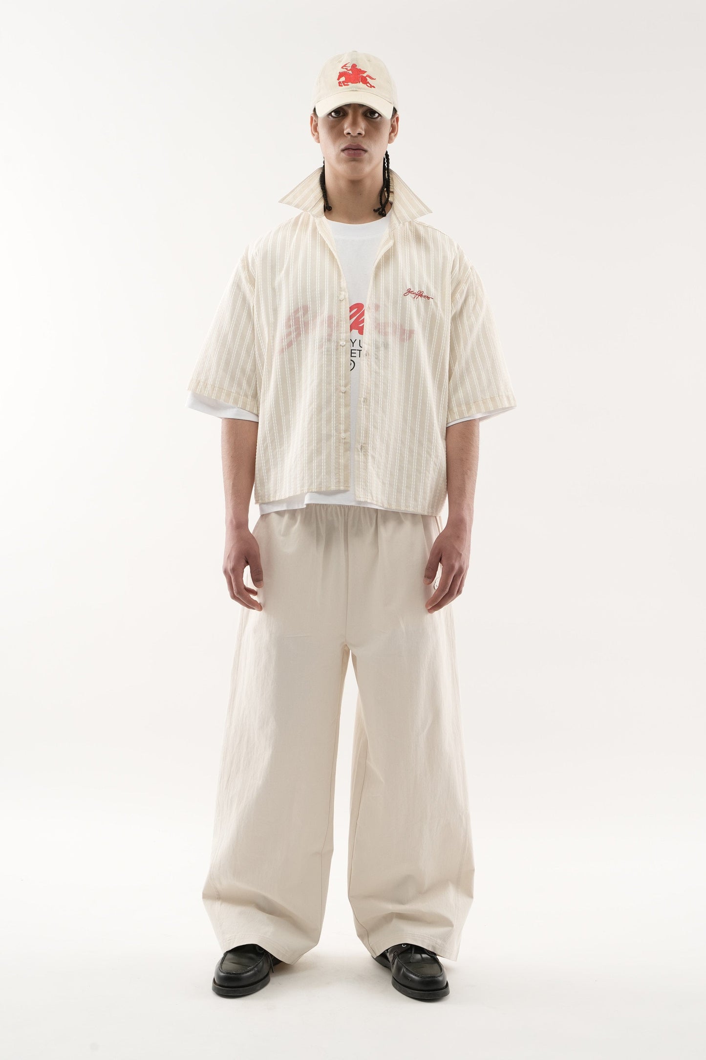 Signature Ecru Pinstriped Shirt