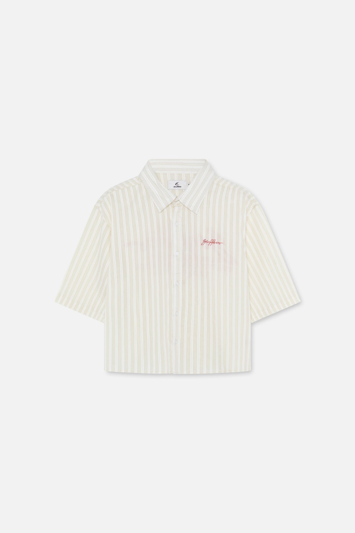 Signature Ecru Pinstriped Shirt