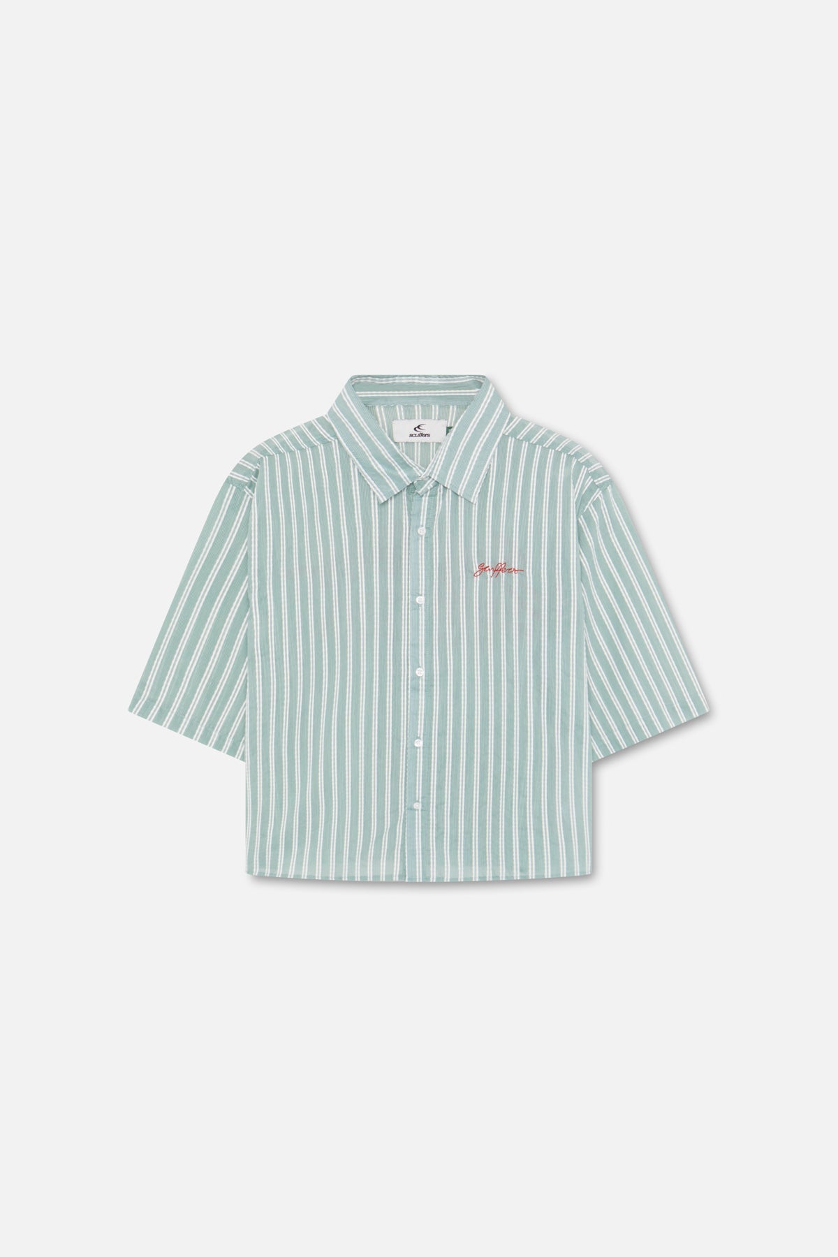 Signature Green Pinstriped Shirt