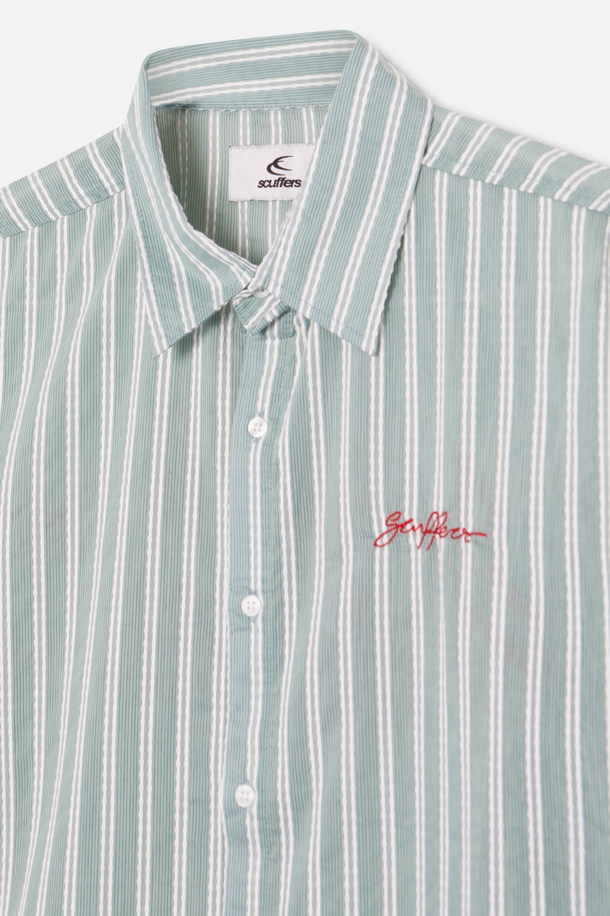 Signature Green Pinstriped Shirt