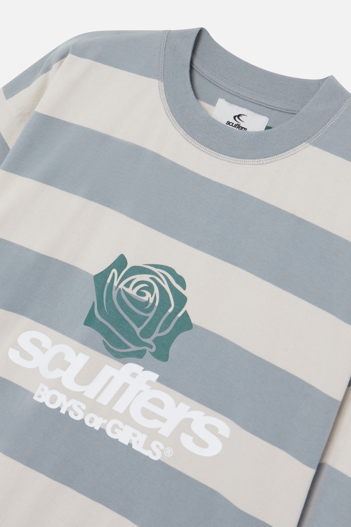 Boy Grey Striped T-Shirt
