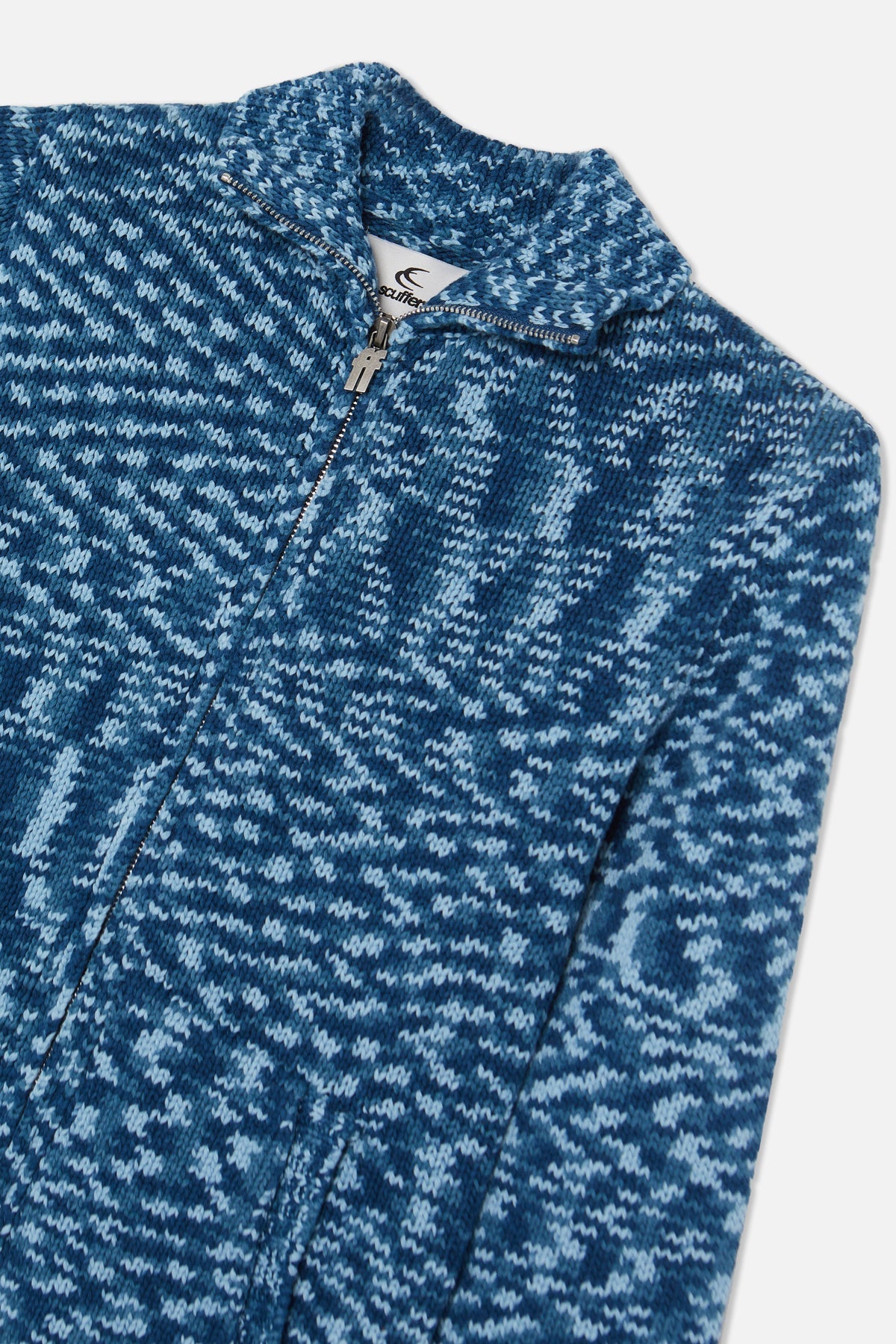 Tropic Blue Knit Zipper