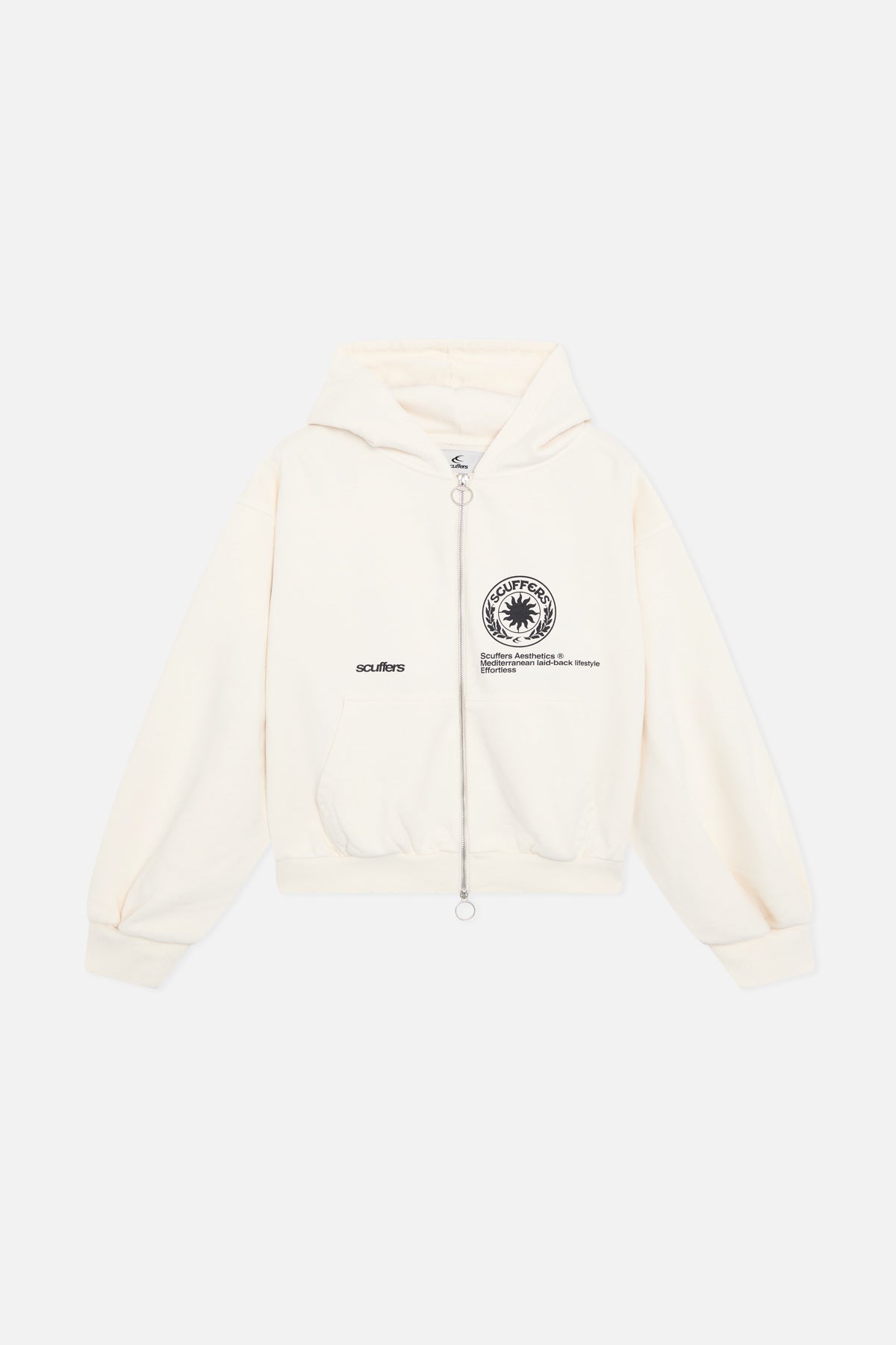 Champ Ecru Zipped Hoodie