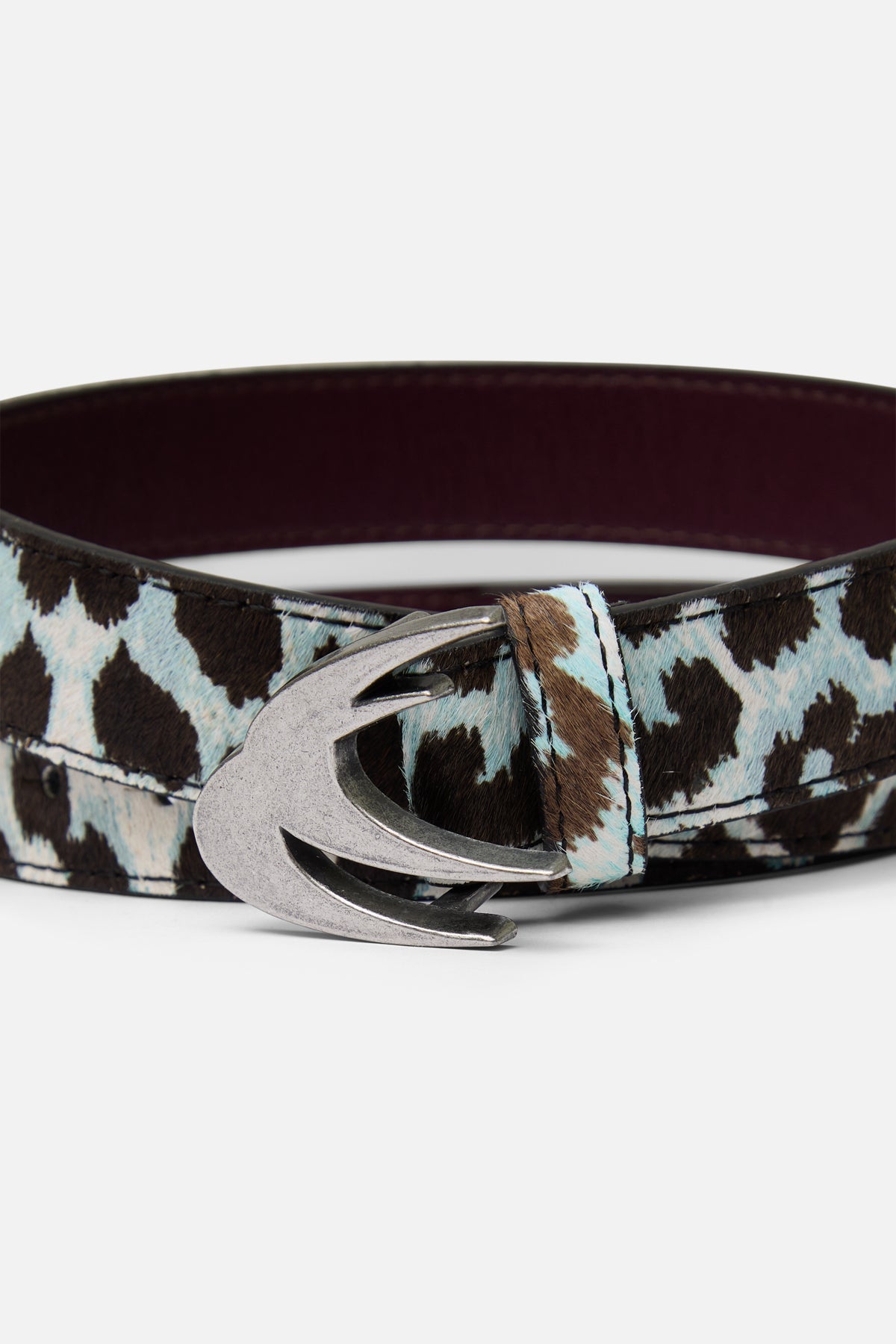 White Leopard Belt