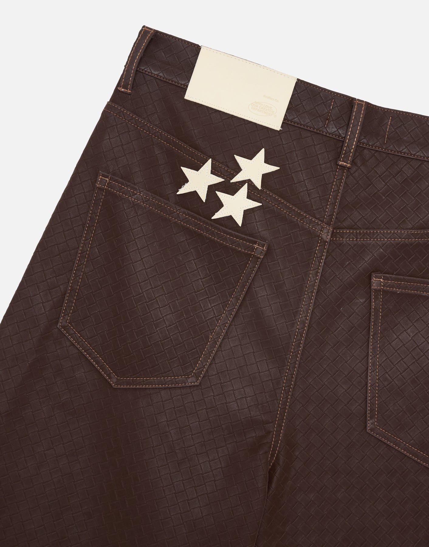 Braided Brown Jumbo Shorts