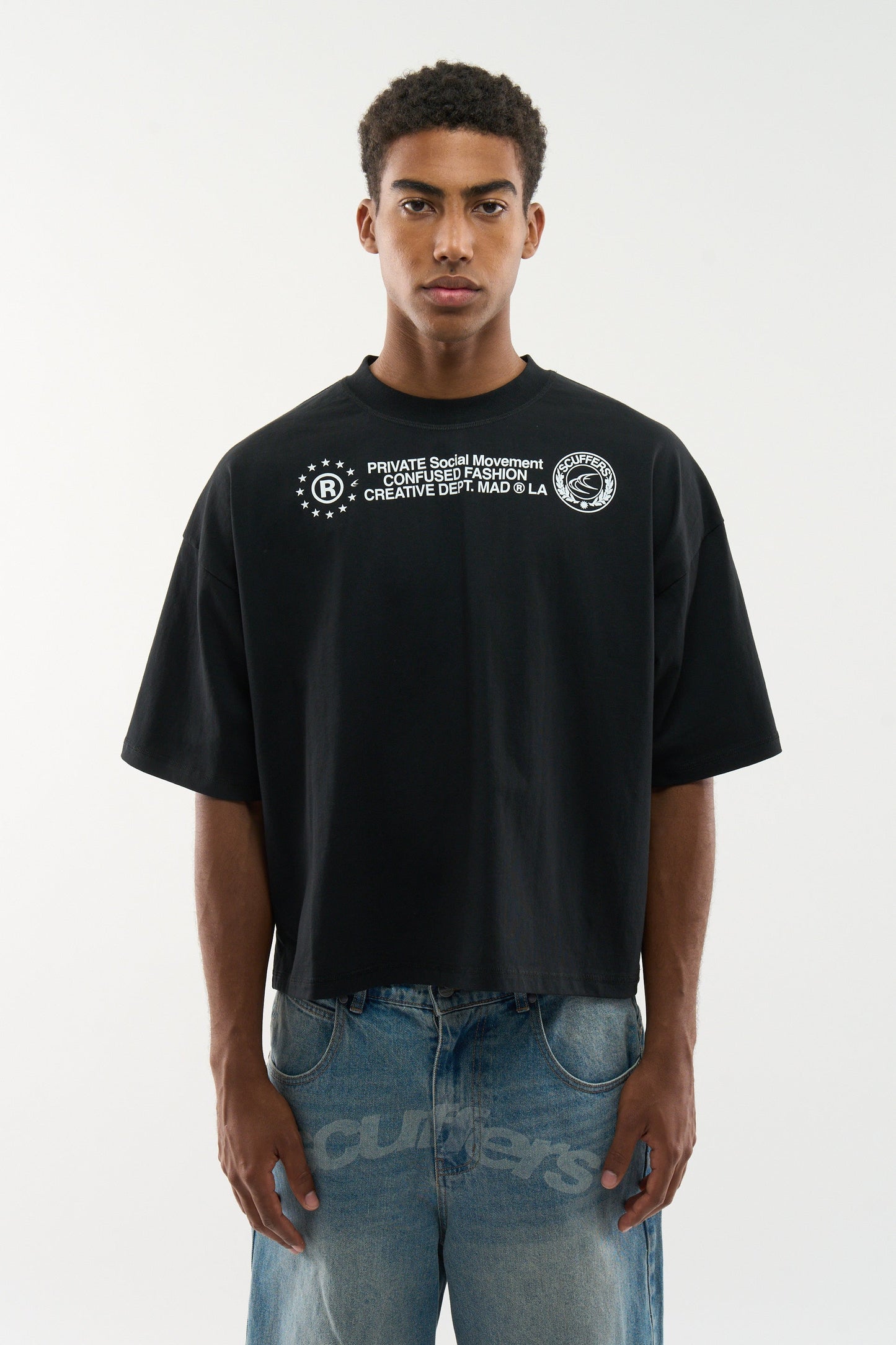 Confused Black T-Shirt