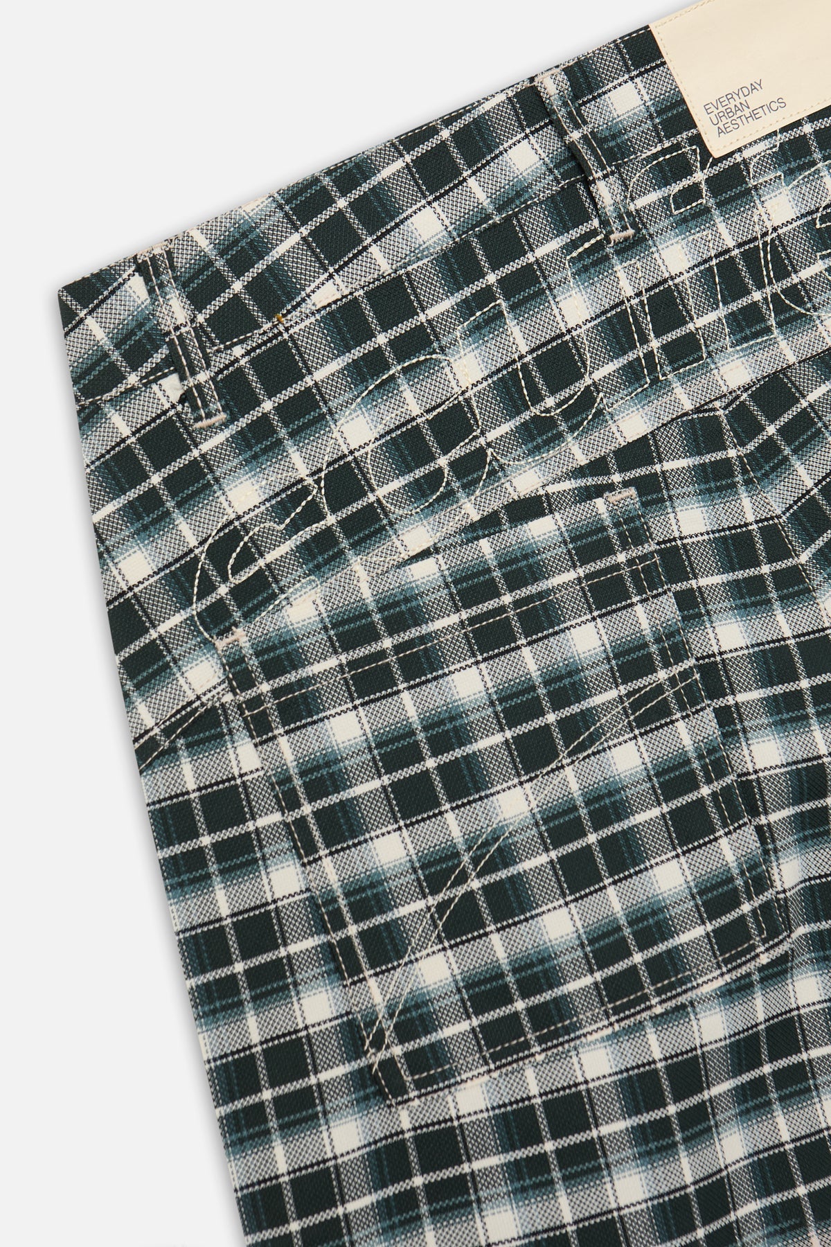 Checkered Green Jorts