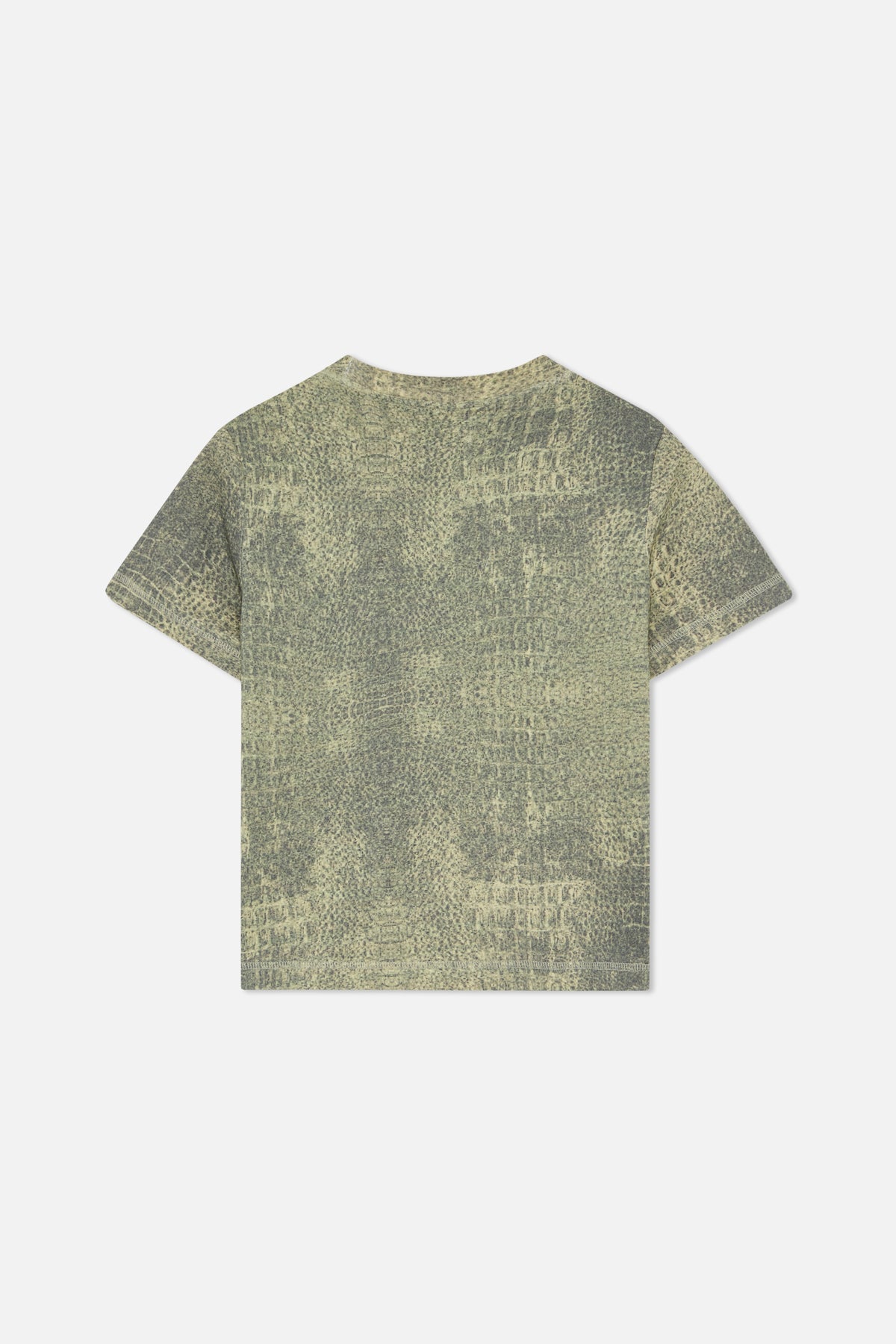 Crocodile Dusty Green Fitted T-Shirt