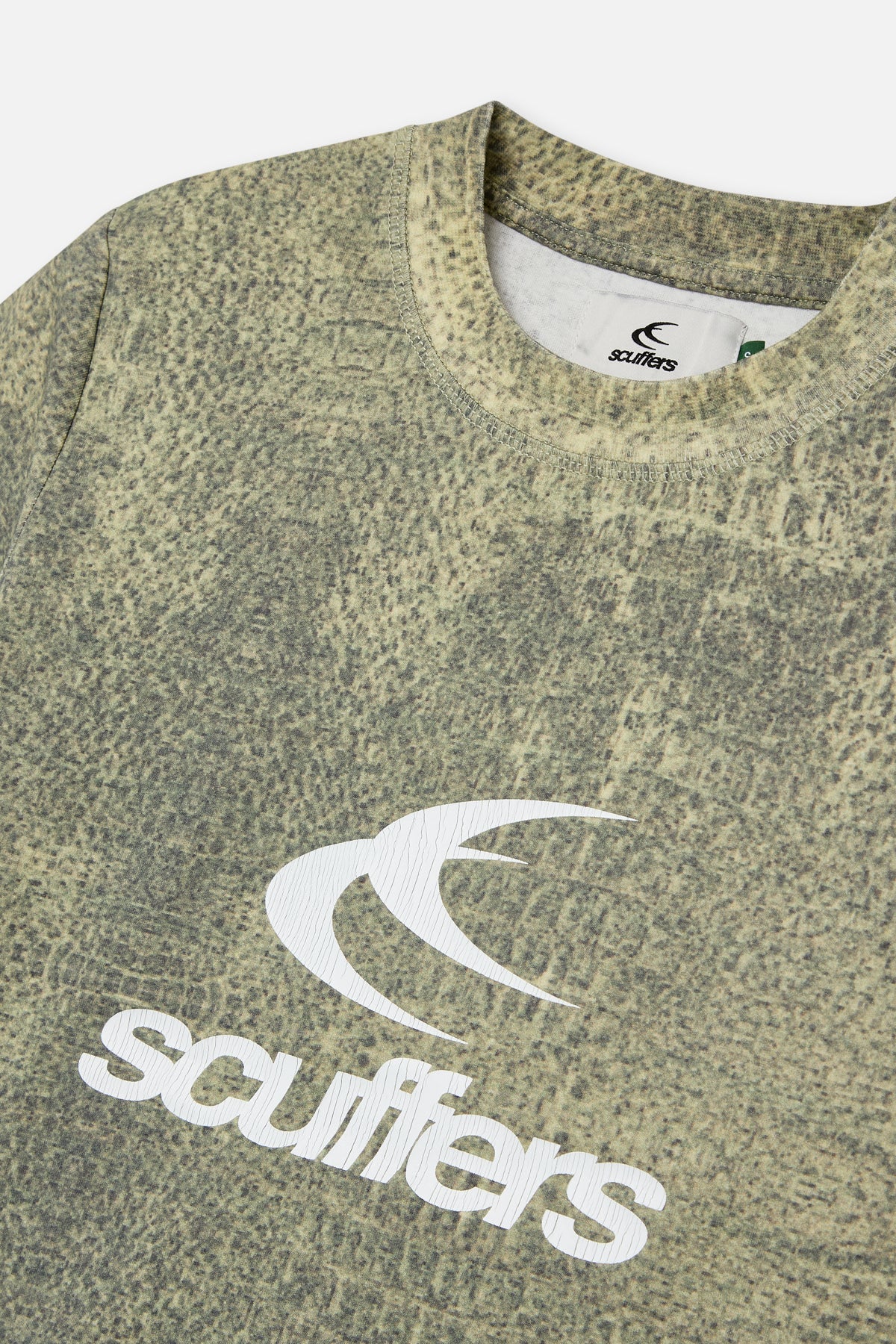 Crocodile Dusty Green Fitted T-Shirt