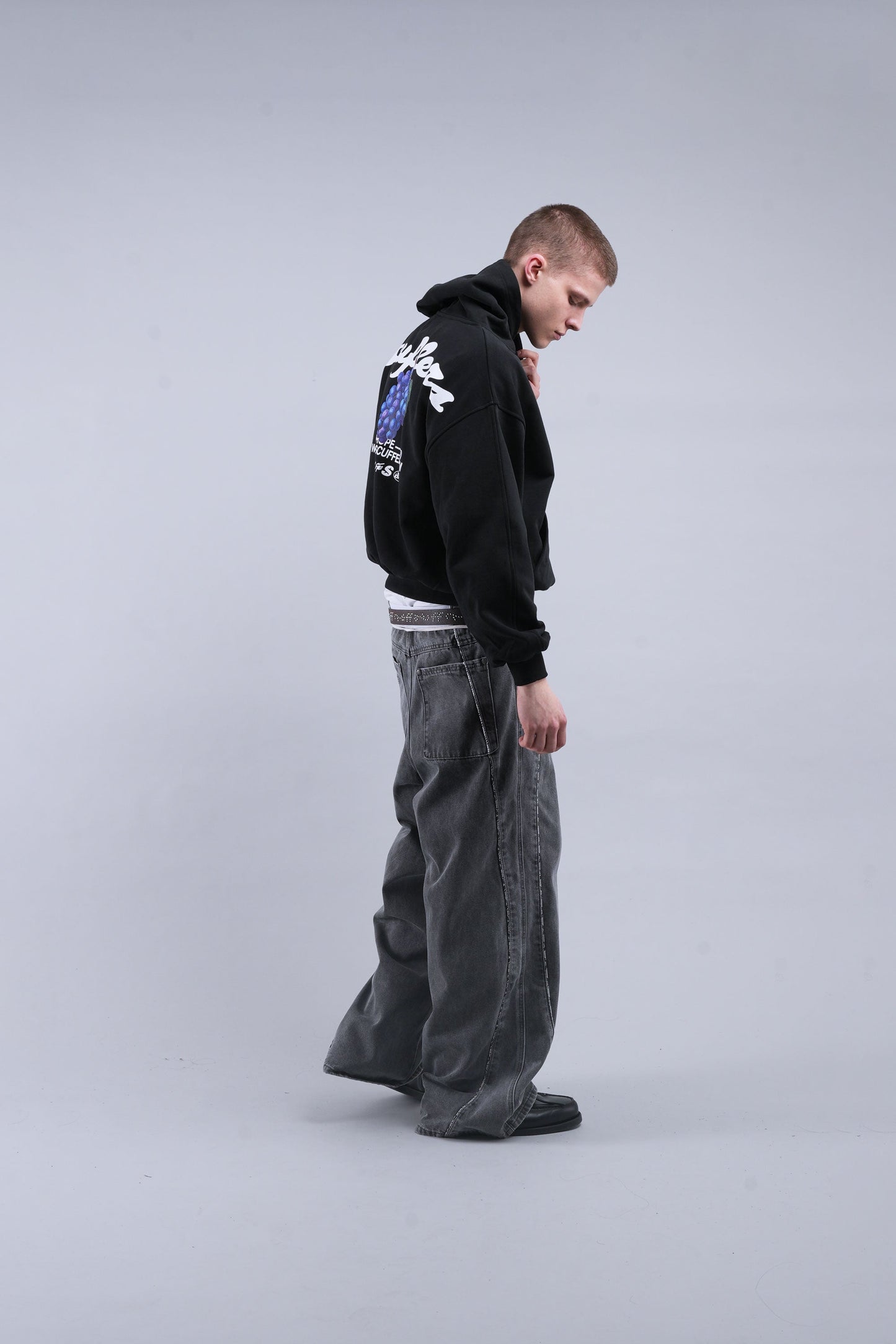 Tropical Black Hoodie
