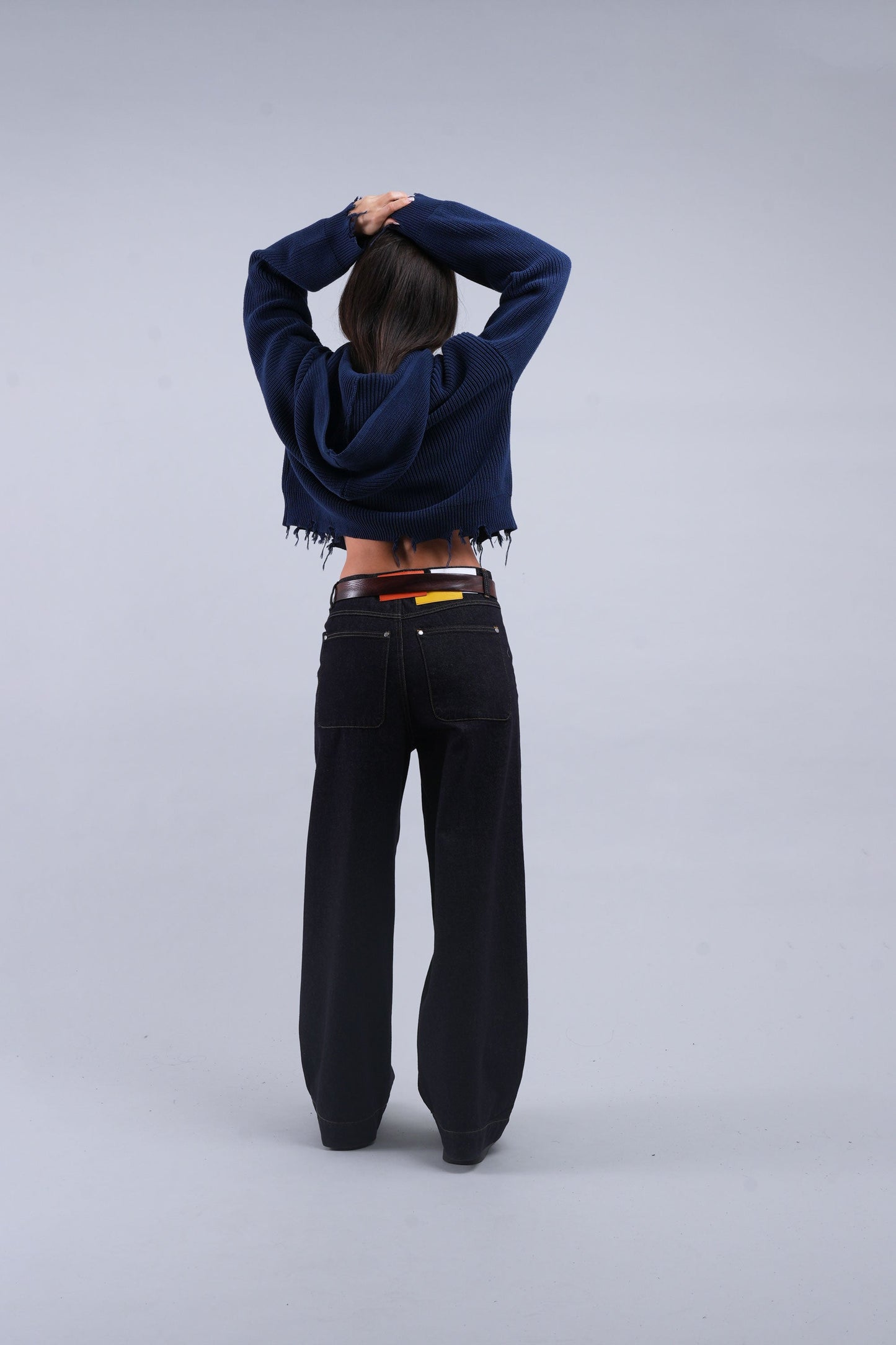 Buzz Navy Knit Zipper
