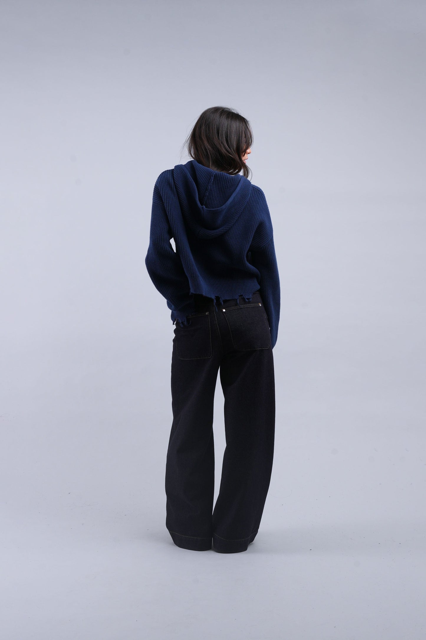 Buzz Navy Knit Zipper
