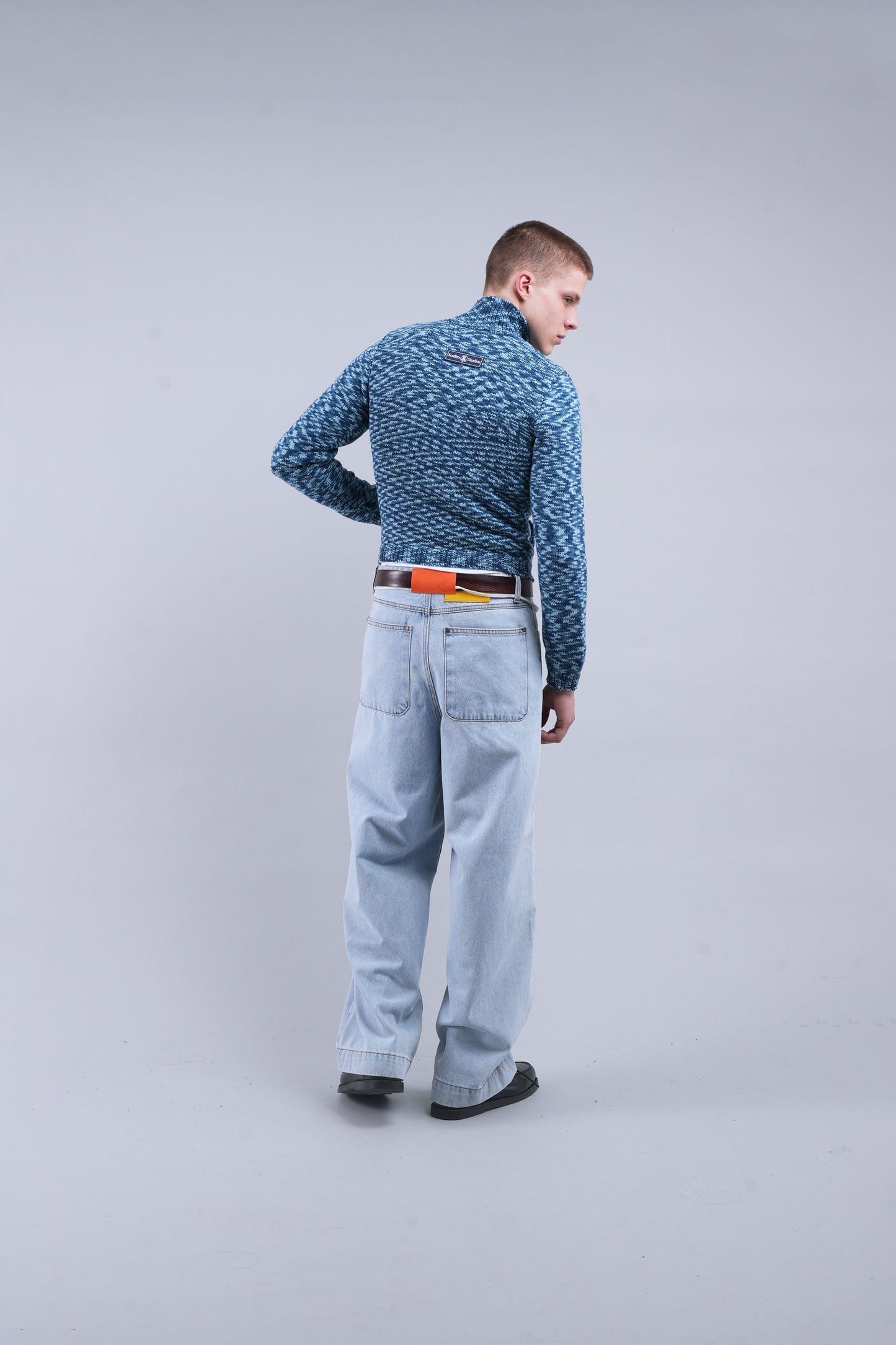Tropic Blue Knit Zipper
