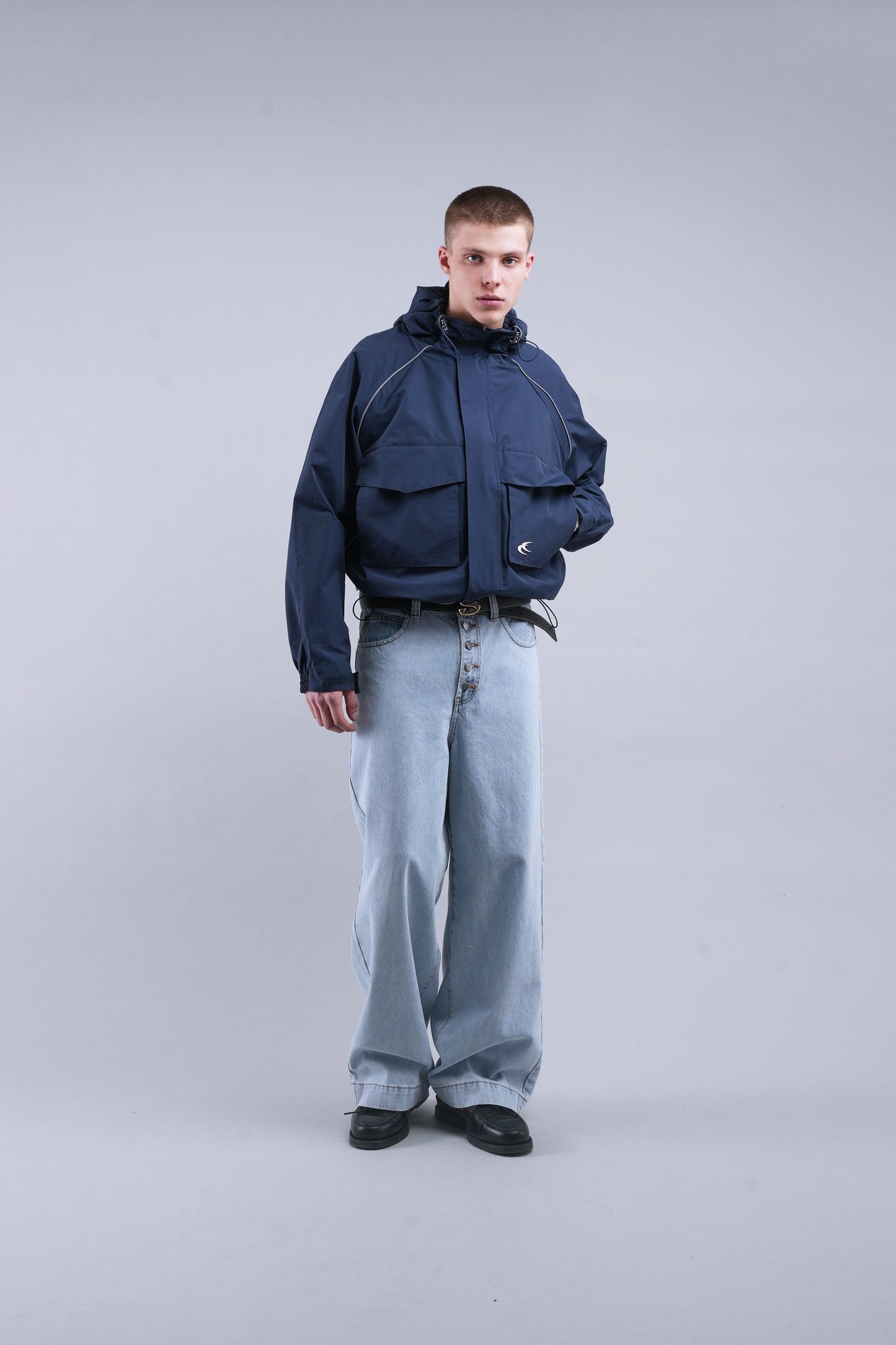 Essential Navy Windbreaker