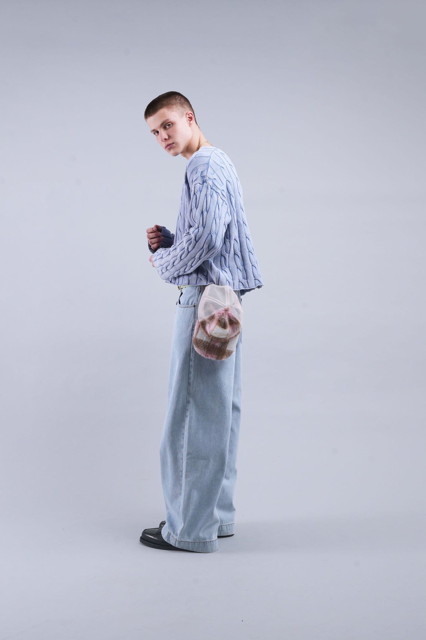 New Trench Blue Knit