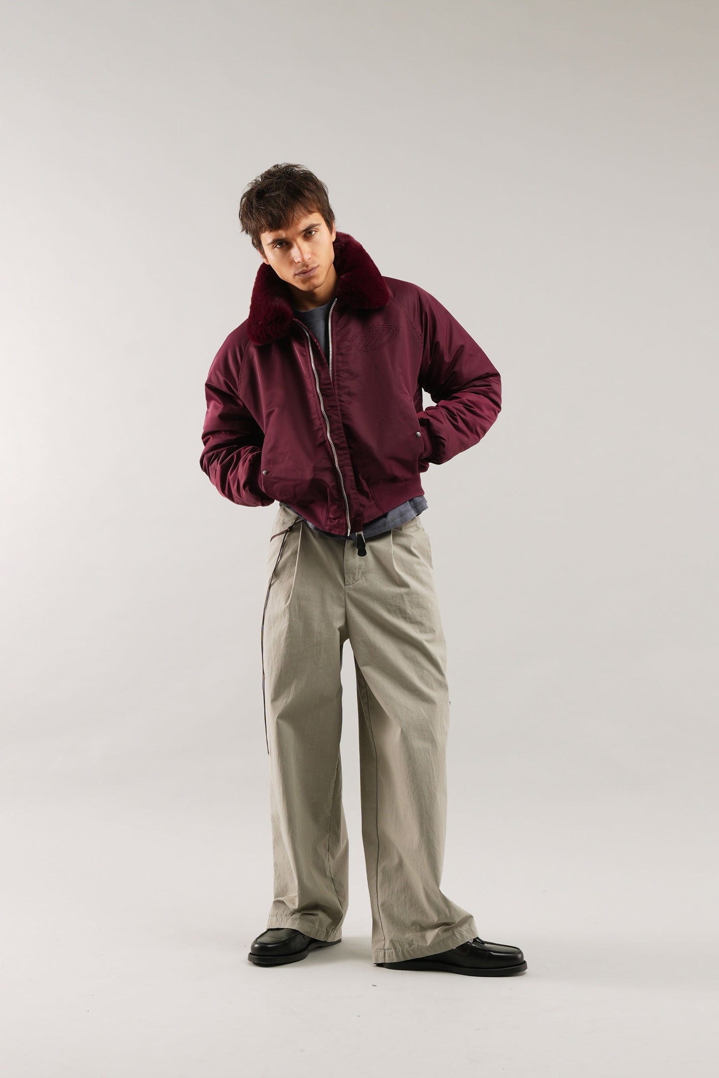 SCFF Burgundy Bomber Jacket