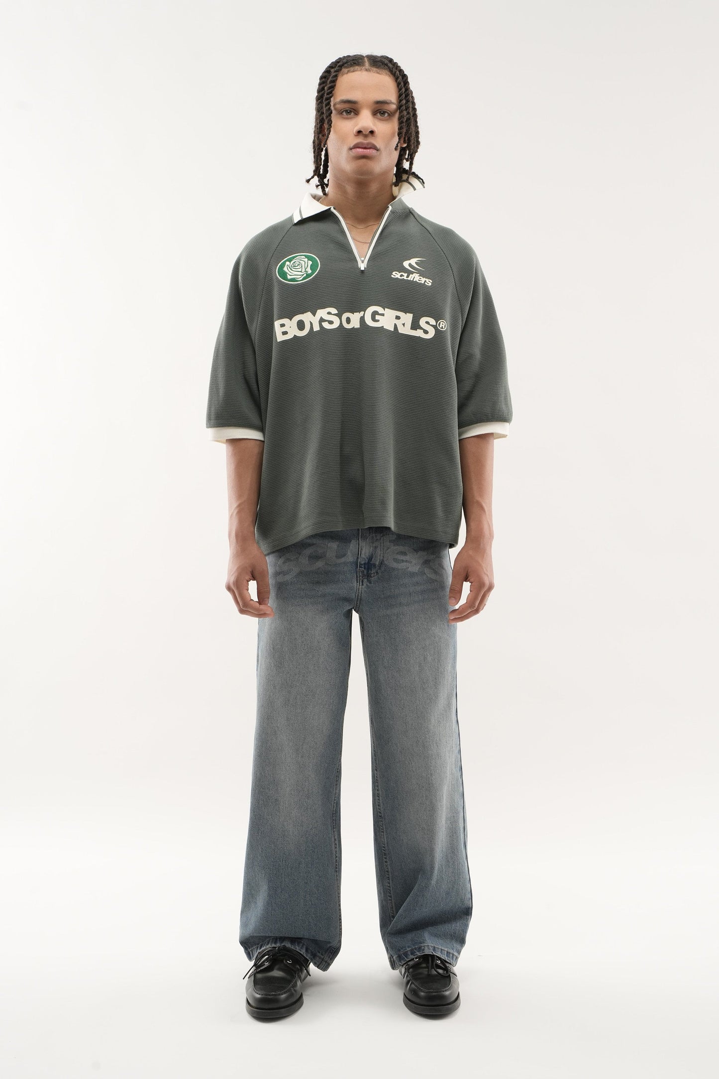 Boys or Girls Green Polo