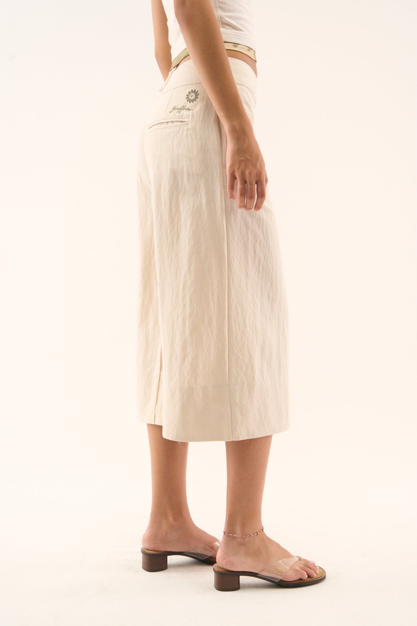 Panel Ecru Pants