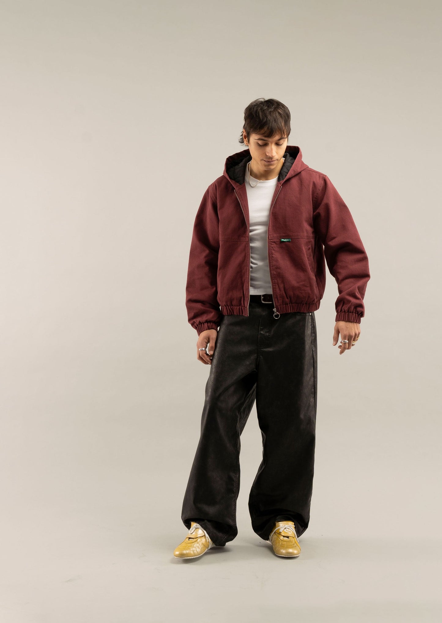 Stained Burgundy Work Jacket