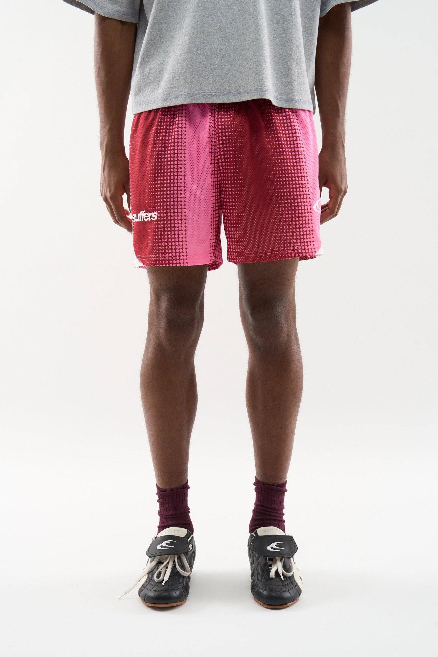 Frequency Red & Pink Shorts