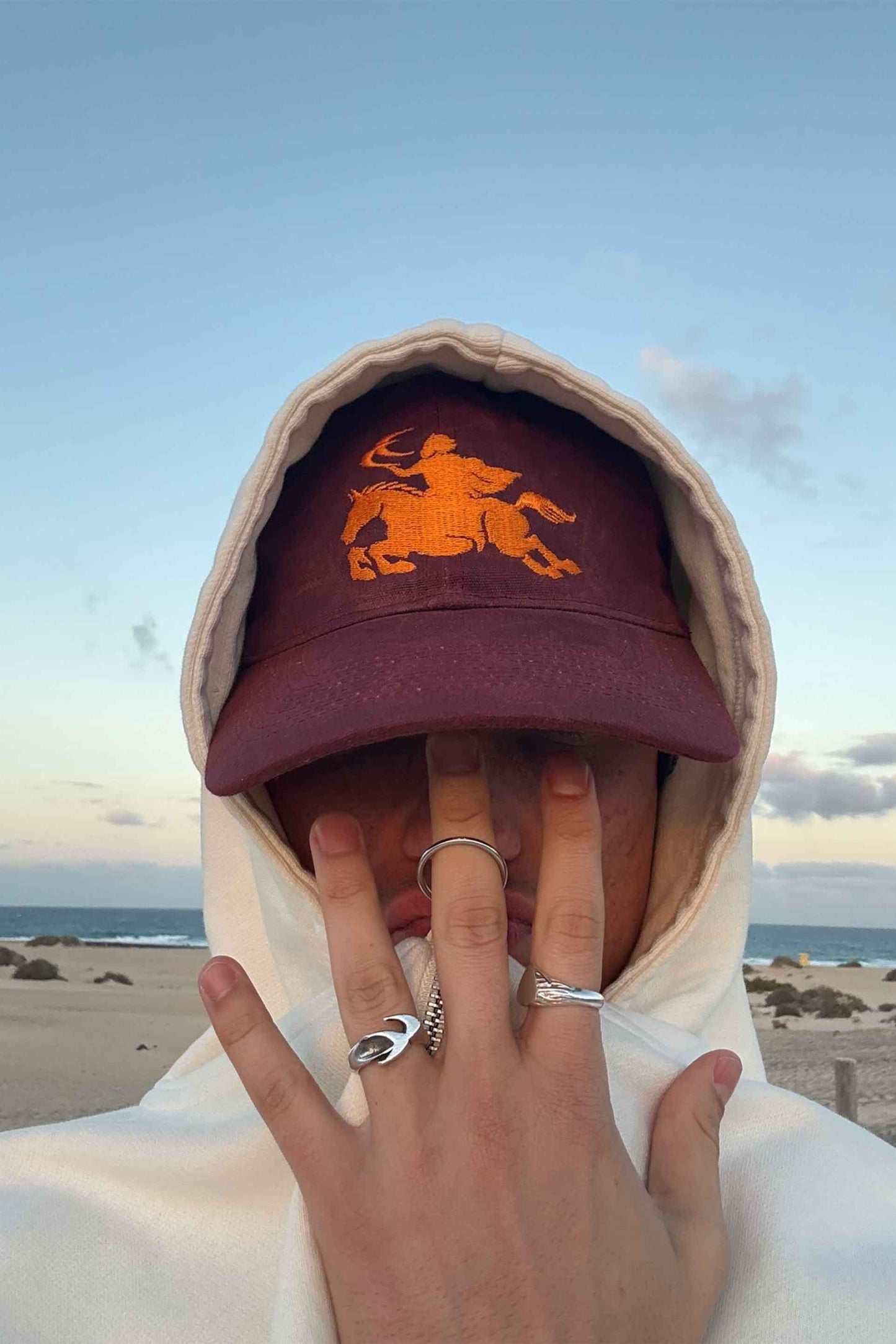 Emblem Burgundy Cap