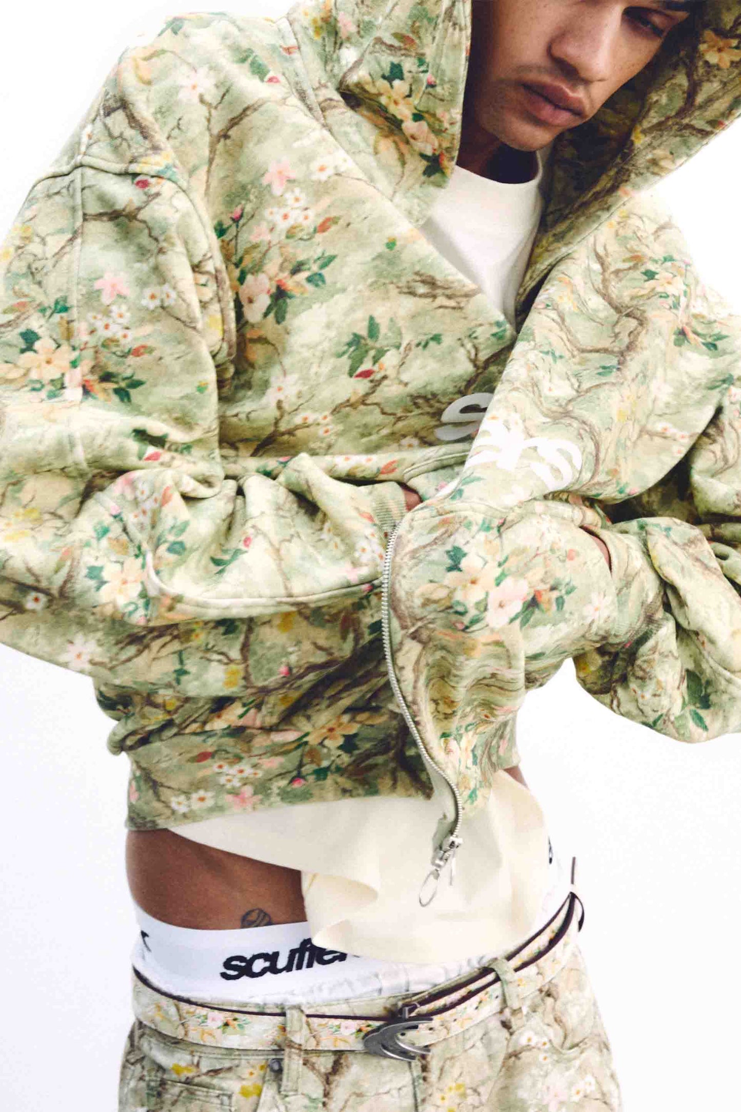 Real Flower Zipper