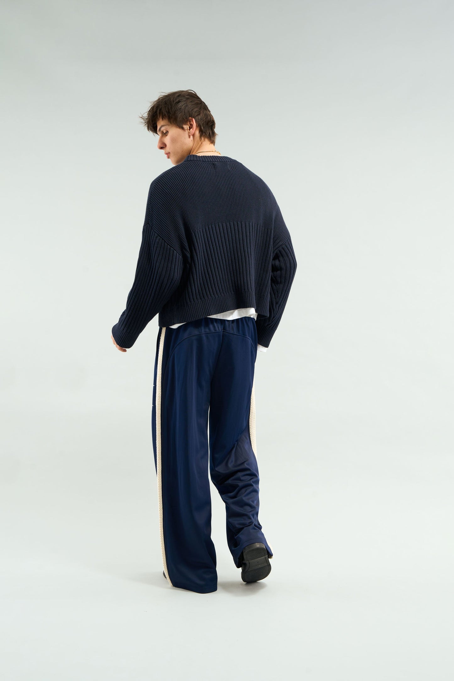 Pin Navy Knit