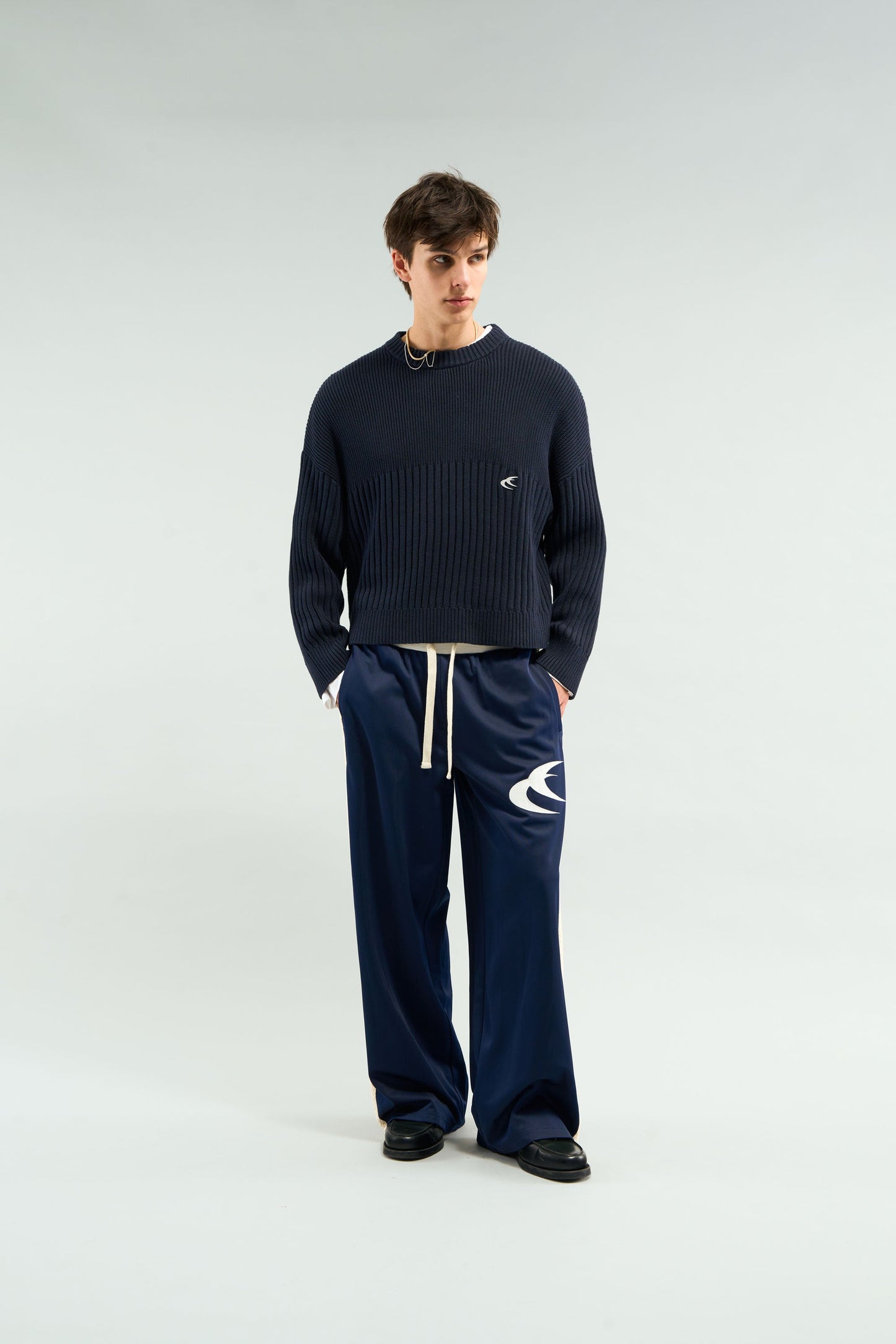 Pin Navy Knit
