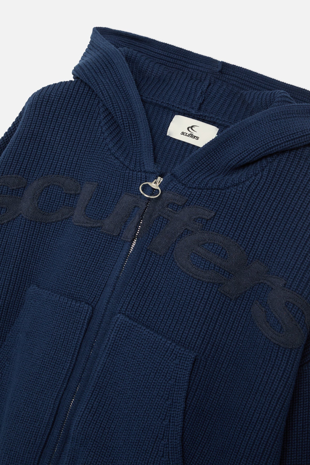 Buzz Navy Knit Zipper