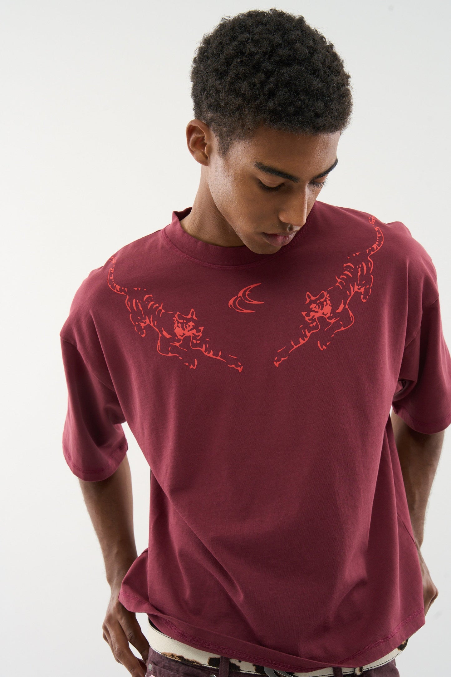 Tiger Burgundy T-Shirt