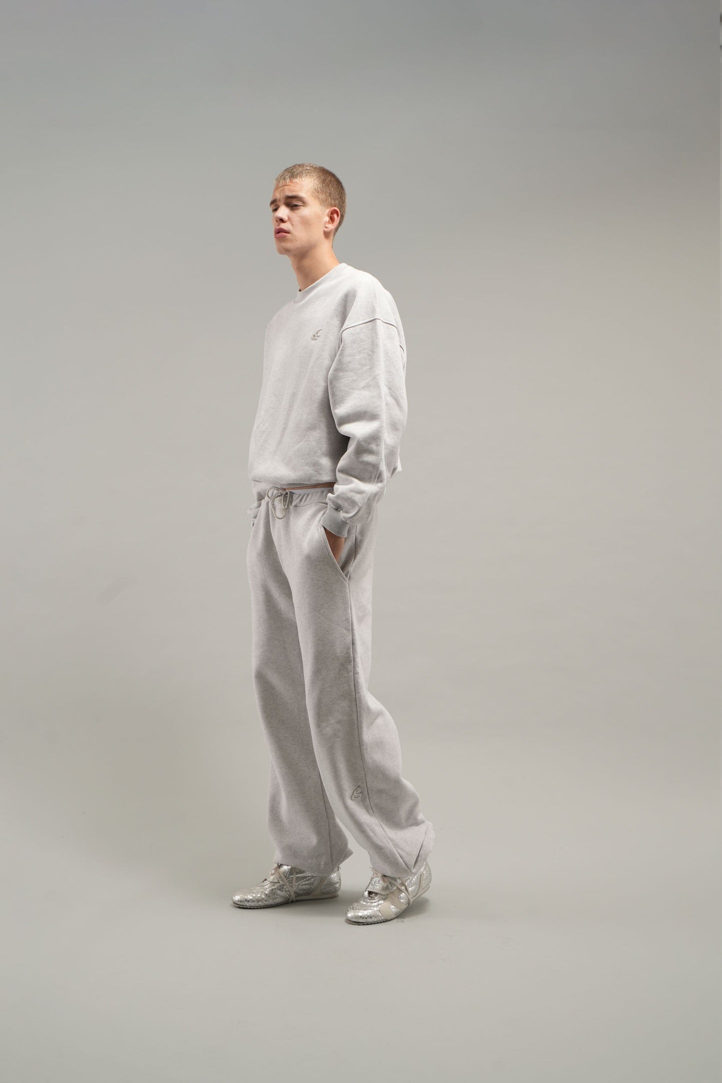 Everyday Grey Melange Crewneck
