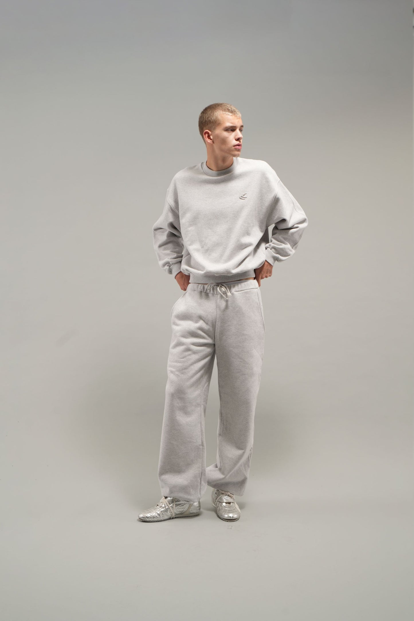 Everyday Grey Melange Crewneck
