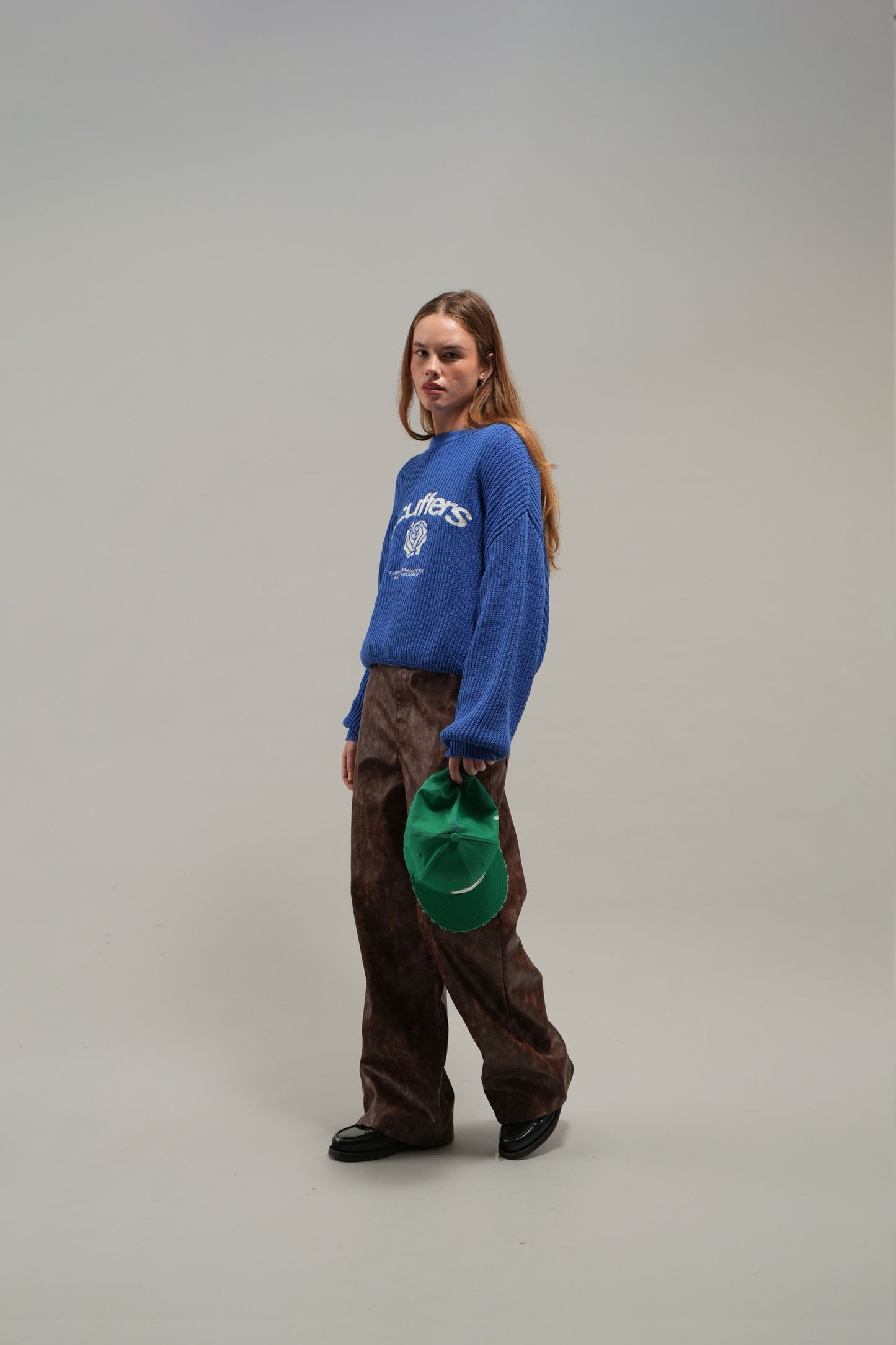 Rose Royal Blue Knit