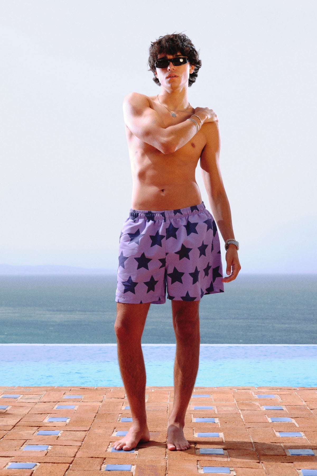 Stars Purple Swimwear