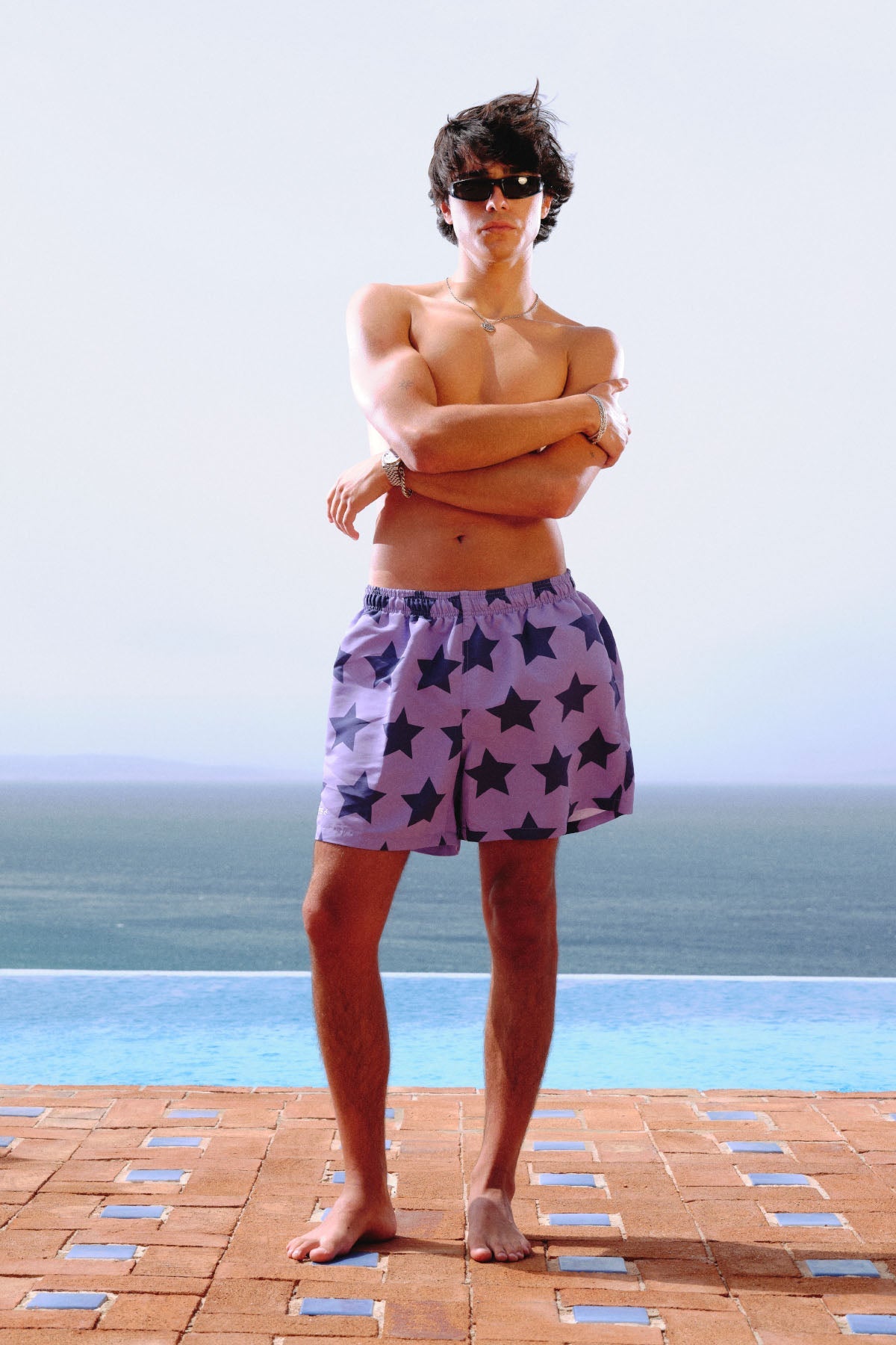 Stars Purple Swimwear
