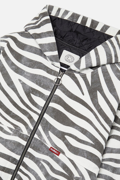 Zebra Print Work Jacket