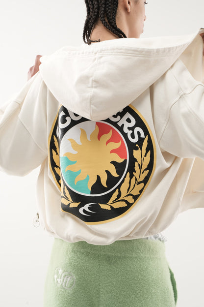 Champ Ecru Zipped Hoodie