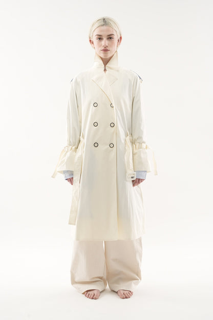 Vichy Ecru Trench Coat