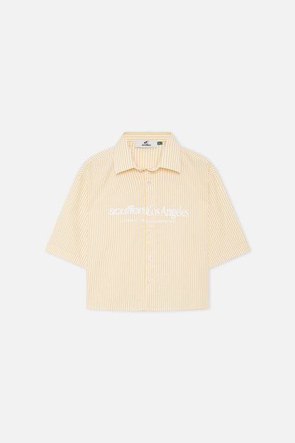 Not LA Yet Yellow Striped Shirt