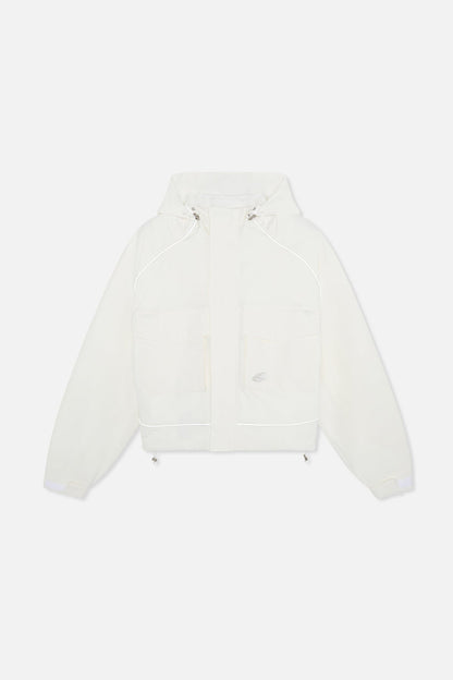 Essential White Windbreaker