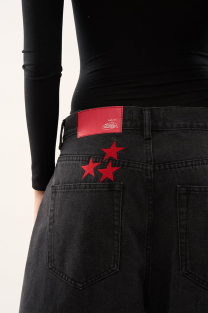 Jumbo Pants Washed Black