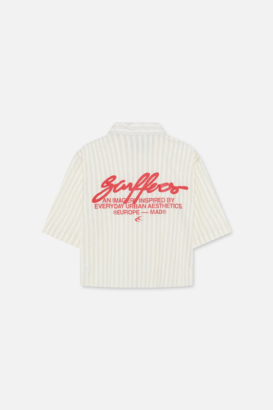Signature Ecru Pinstriped Shirt
