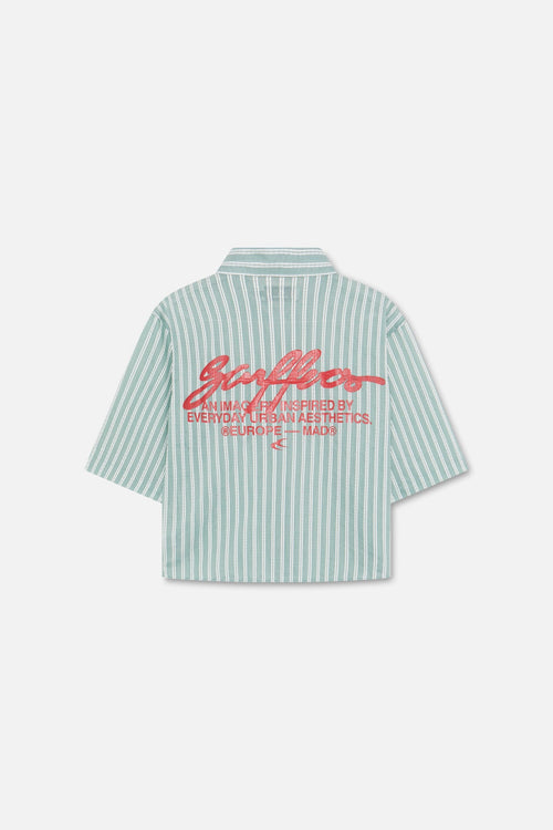 Signature Green Pinstriped Shirt