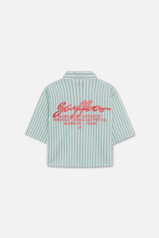 Signature Green Pinstriped Shirt
