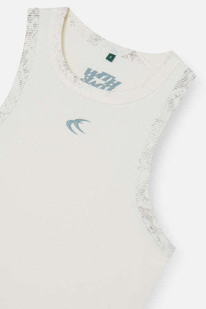 Animal Ecru Waffle SCFF Tank Top
