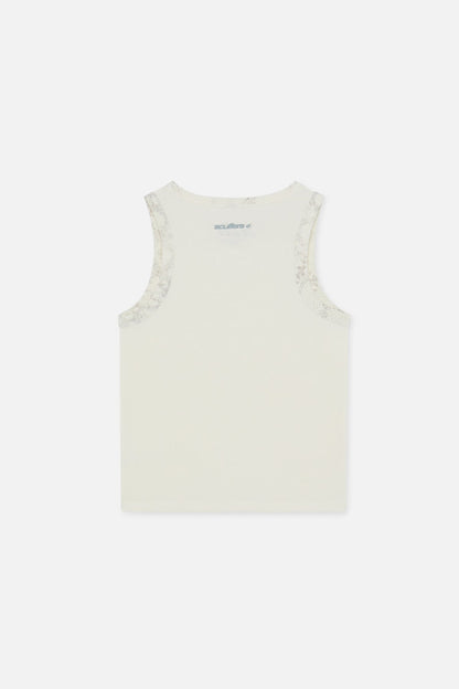 Animal Ecru Waffle SCFF Tank Top