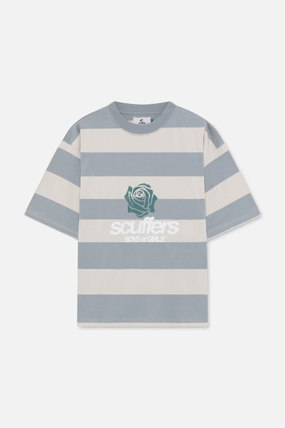 Boy Grey Striped T-Shirt